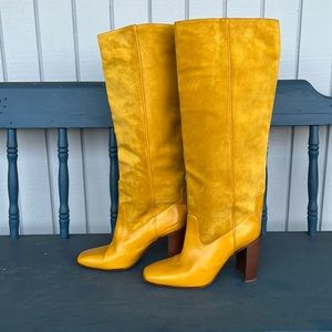 Rag & Bone Boots - Suede Mustard Yellow